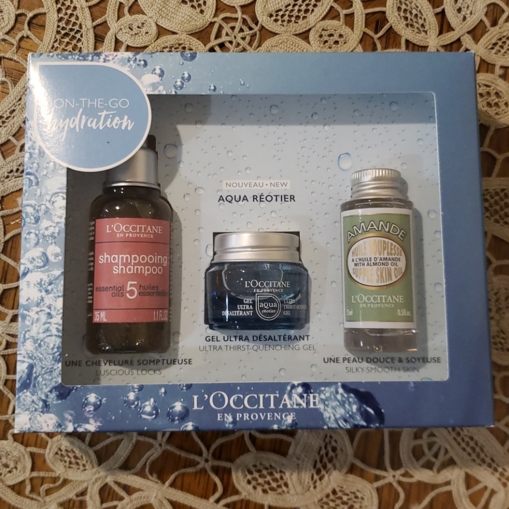L'occitane hydration on the go travel kit